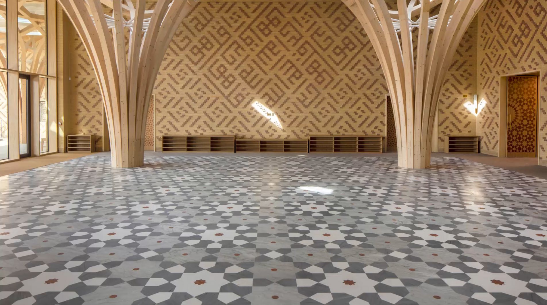 Cambridge Mosque Atrium By Marks Barfield Architects Marksbarfield