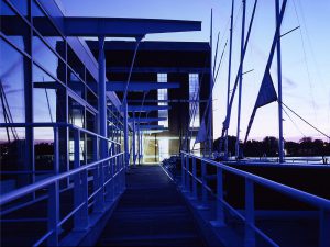 Stoke Newington Watersports Centre by Marks Barfield Architects