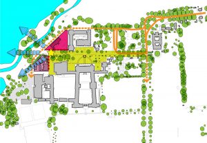 site plan - Merchant Taylors' School by Marks Barfield Architects