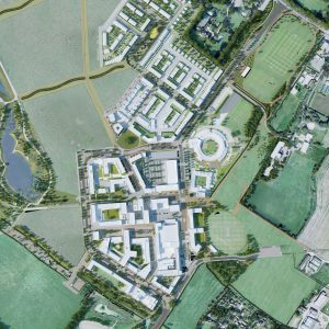 aecom masterplan 3D - University of Cambridge Primary School by Marks Barfield Architects