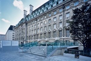 steps view - County Hall Bridge by marks Barfield Architects