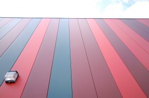 cladding Saltley Secondary School by marks Barfield Architects