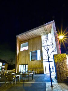 night shot - Lightbox by Marks Barfield Architects