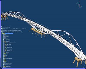 Catia Model - Springfield Bridge by Marks Barfield Architects