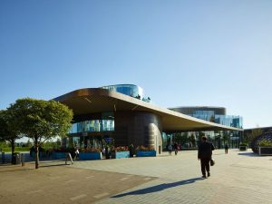 Greenwich Gateway Pavilions by Marks Barfield Architects