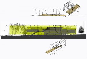 sketch - Think Tank by Marks Barfield Architects