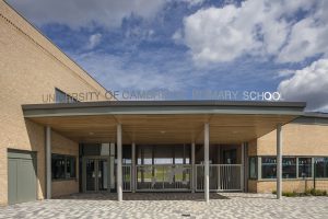 entrance - University of Cambridge Primary School by Marks Barfield Architects