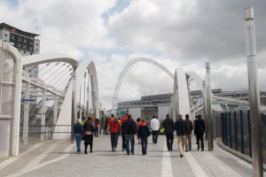 Wembley White Horse Bridge & Public Realm by Marks Barfield Architects