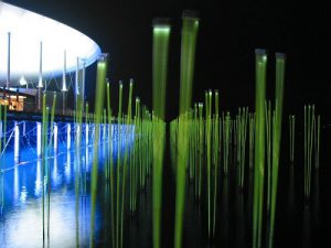 light array - Wembley White Horse Bridge & Public Realm by Marks Barfield Architects