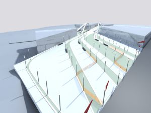 bridge access 3d view - Wembley White Horse Bridge & Public Realm by Marks Barfield Architects