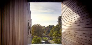 view to river from inside - Lightbox by Marks Barfield Architects