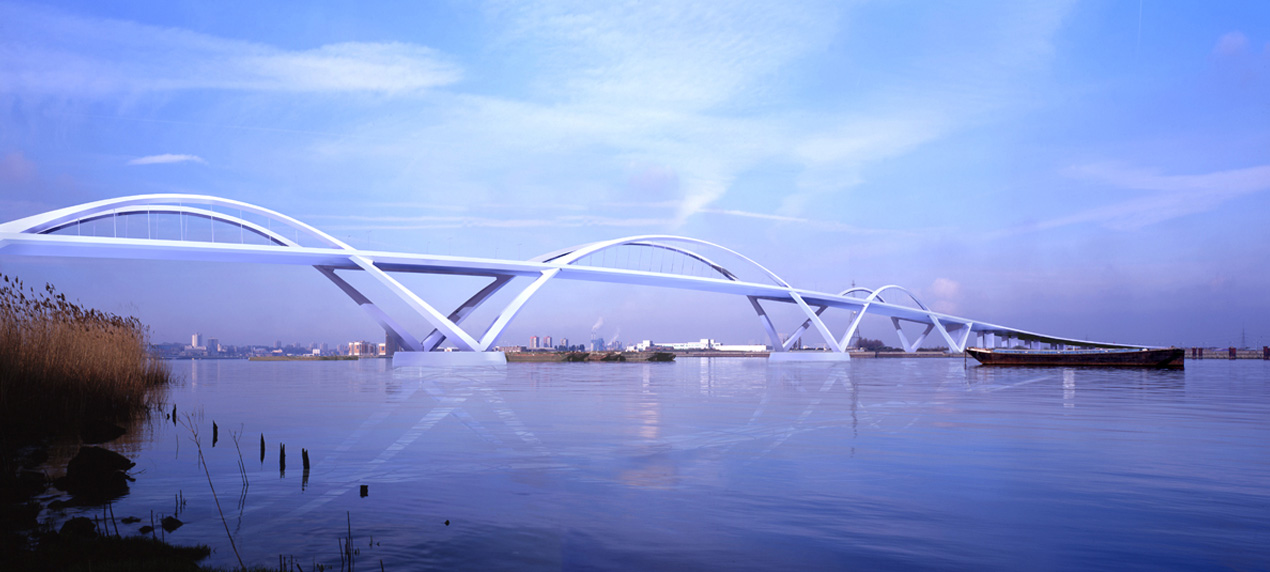Thames Gateway Bridge by Marks Barfield Architects