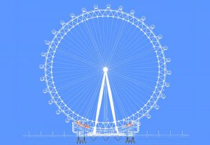 wheel elevation - The London Eye by Marks Barfield Architects