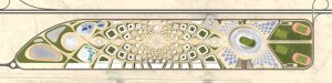 top view plan - King Abdullah Sports Oasis by Marks Barfield Architects