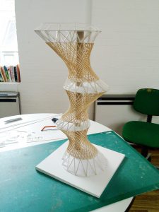 Hyper Tower Model by Marks Barfield Architects