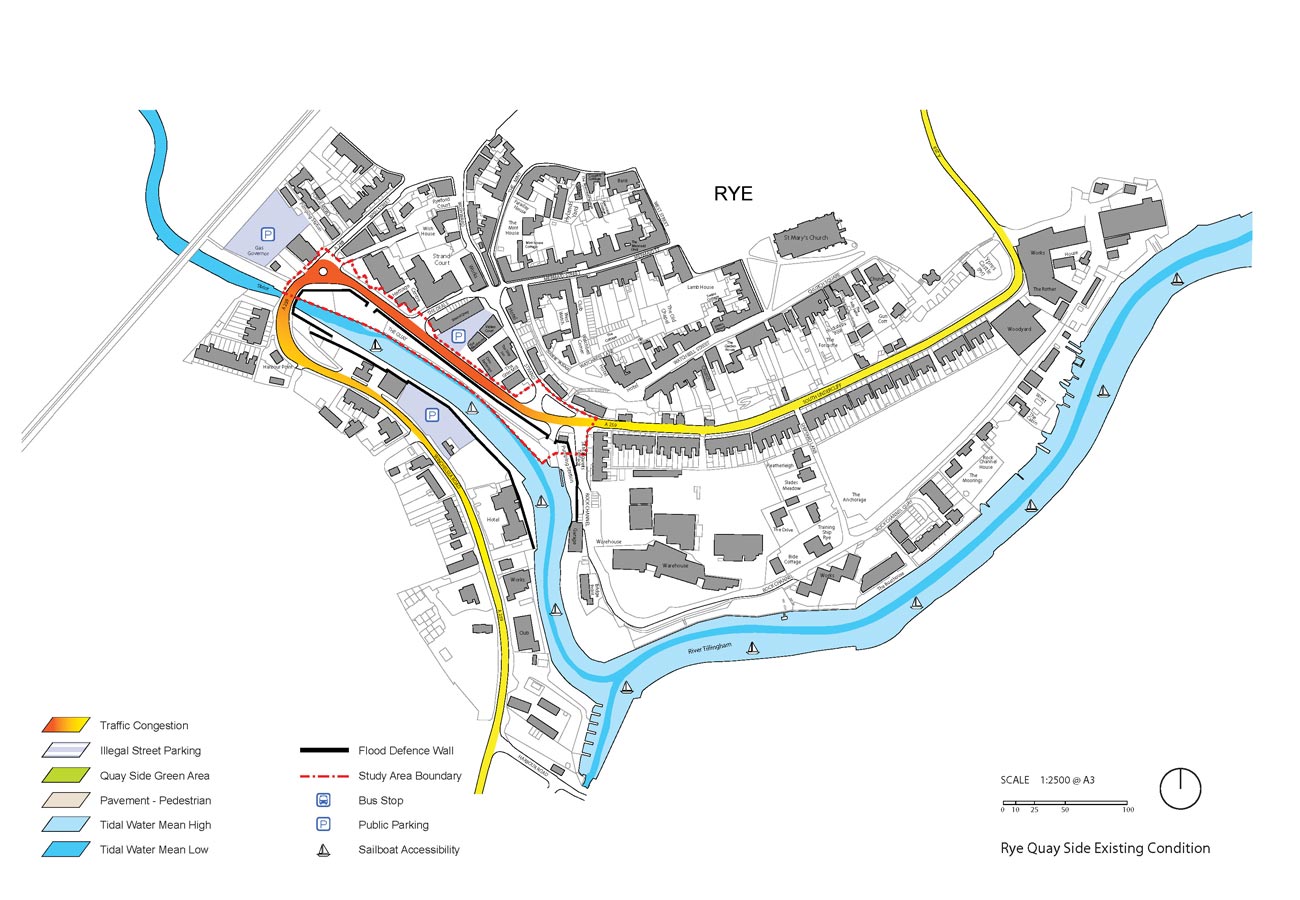 Rye Quay Side Existing Condition by Marks Barfield Architects