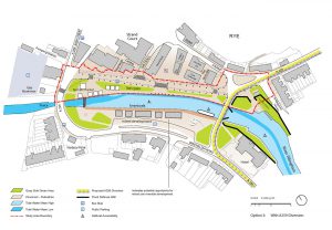 Rye Quay Side Option 3 with A259 Diversion by Marks Barfield Architects