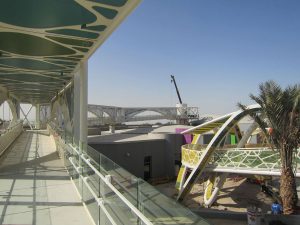 magic carpet walkway - Bayt Abdullah, Children’s Hospice by Marks Barfield Architects