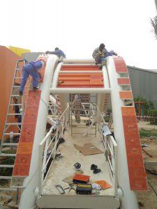 magic carpet walkway - Bayt Abdullah, Children’s Hospice by Marks Barfield Architects