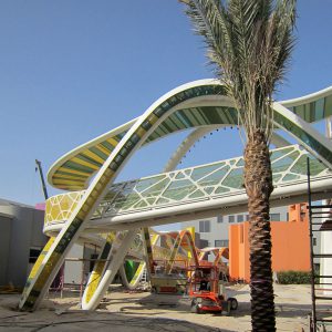 magic carpet walkway - Bayt Abdullah, Children’s Hospice by Marks Barfield Architects