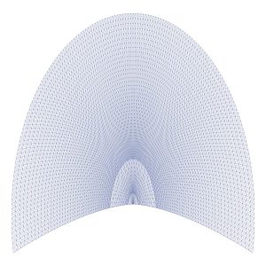 Regents Park cable net diagram by Marks Barfield Architects