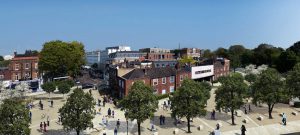 Clapham Gateway Public Realm by Marks Barfield Architects