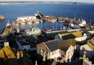 Penzance Hotel Aerial Photograph by Marks Barfield Architects