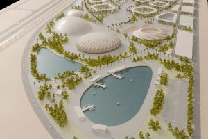 model - King Abdullah Sports Oasis by Marks Barfield Architects