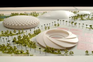 model - King Abdullah Sports Oasis by Marks Barfield Architects