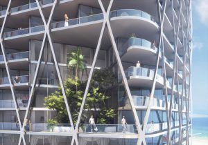 Gold Coast Mixed Use Development Biophilia View by Marks Barfield Architects