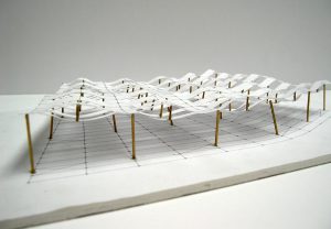 Highbury + Islington roof Concept Model by Marks Barfield Architects