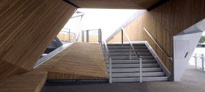 Mill bank Millennium Pier Interior by Marks Barfield Architects