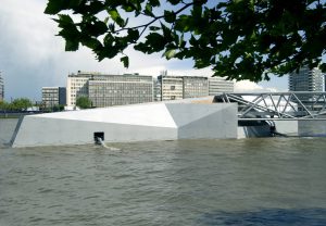 Mill Bank Millennium Pier Exterior Pavement View by Marks Barfield Architects