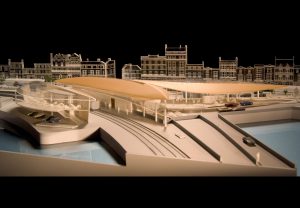 Ryde Interchange Model Picture by Marks Barfield Architects