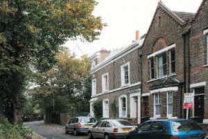 Priory Grove Street Before View by Marks Barfield Architects