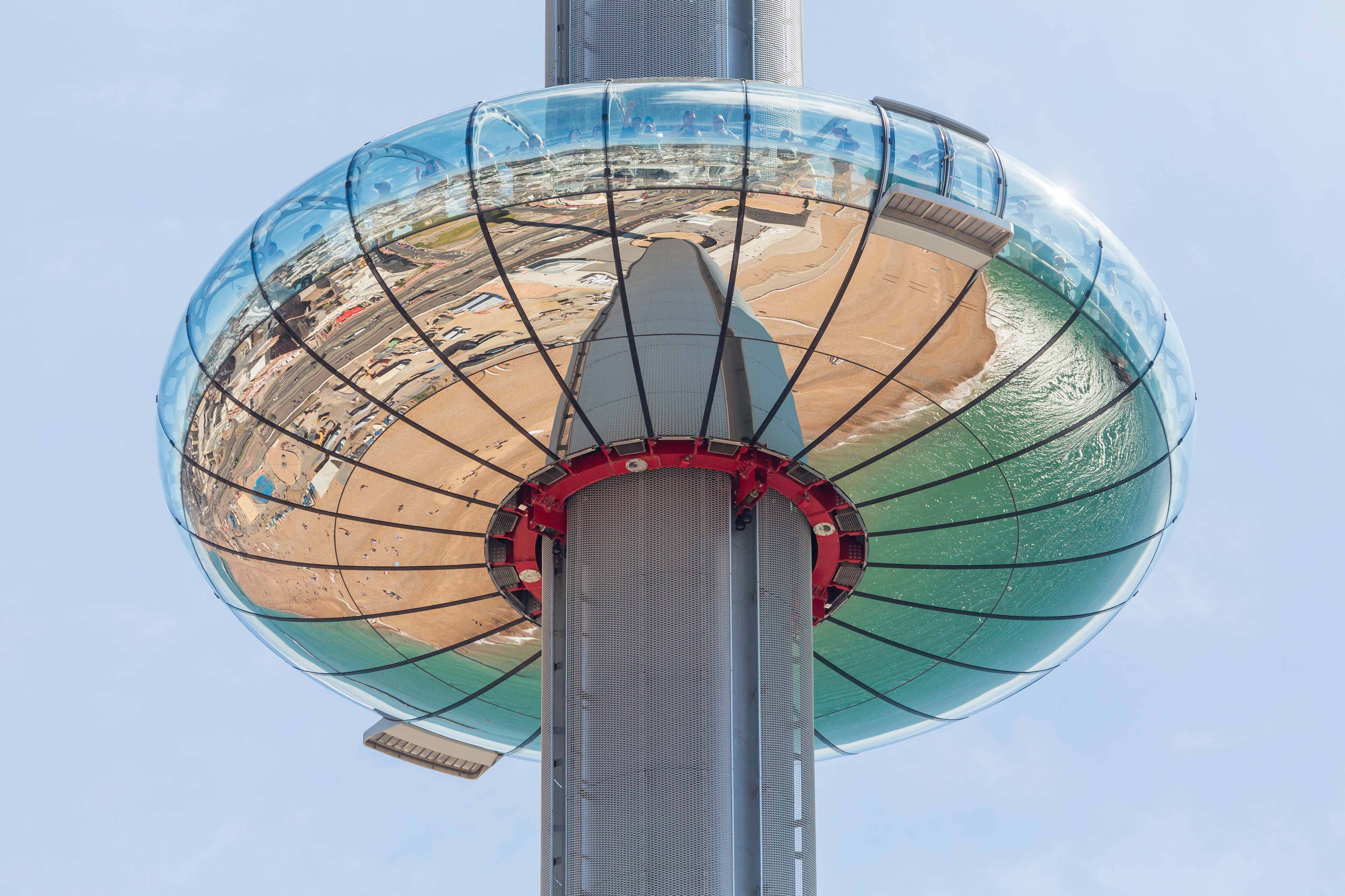 Brighton i360 pod bottom view Marks Barfield Architects