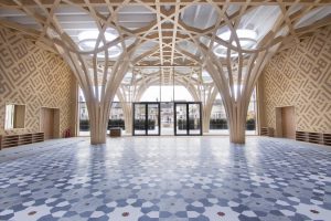 Cambridge Mosque - Atrium - by Marks Barfield Architects, photo by Abdallah Abada