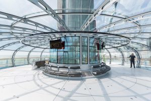 Brighton i360 pod internal view Marks Barfield Architects