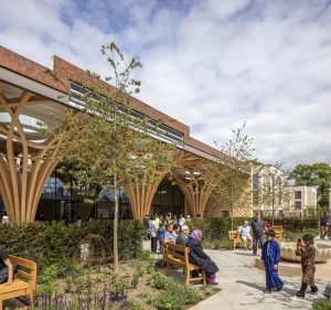 Cambridge Mosque - Garden - by Marks Barfield Architects