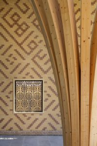 Cambridge Mosque Decorative screen detail by Marks Barfield architects, photography by Morley von Sternberg