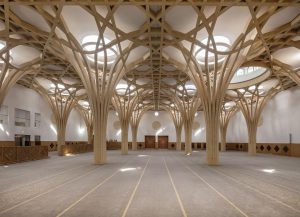 Cambridge Mosque - Prayer Hall - by Marks Barfield Architects, photo Morley von Sternberg