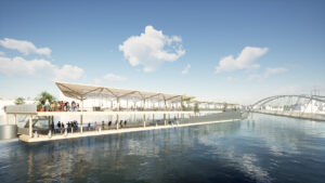 London Bridge City Pier Southbank View