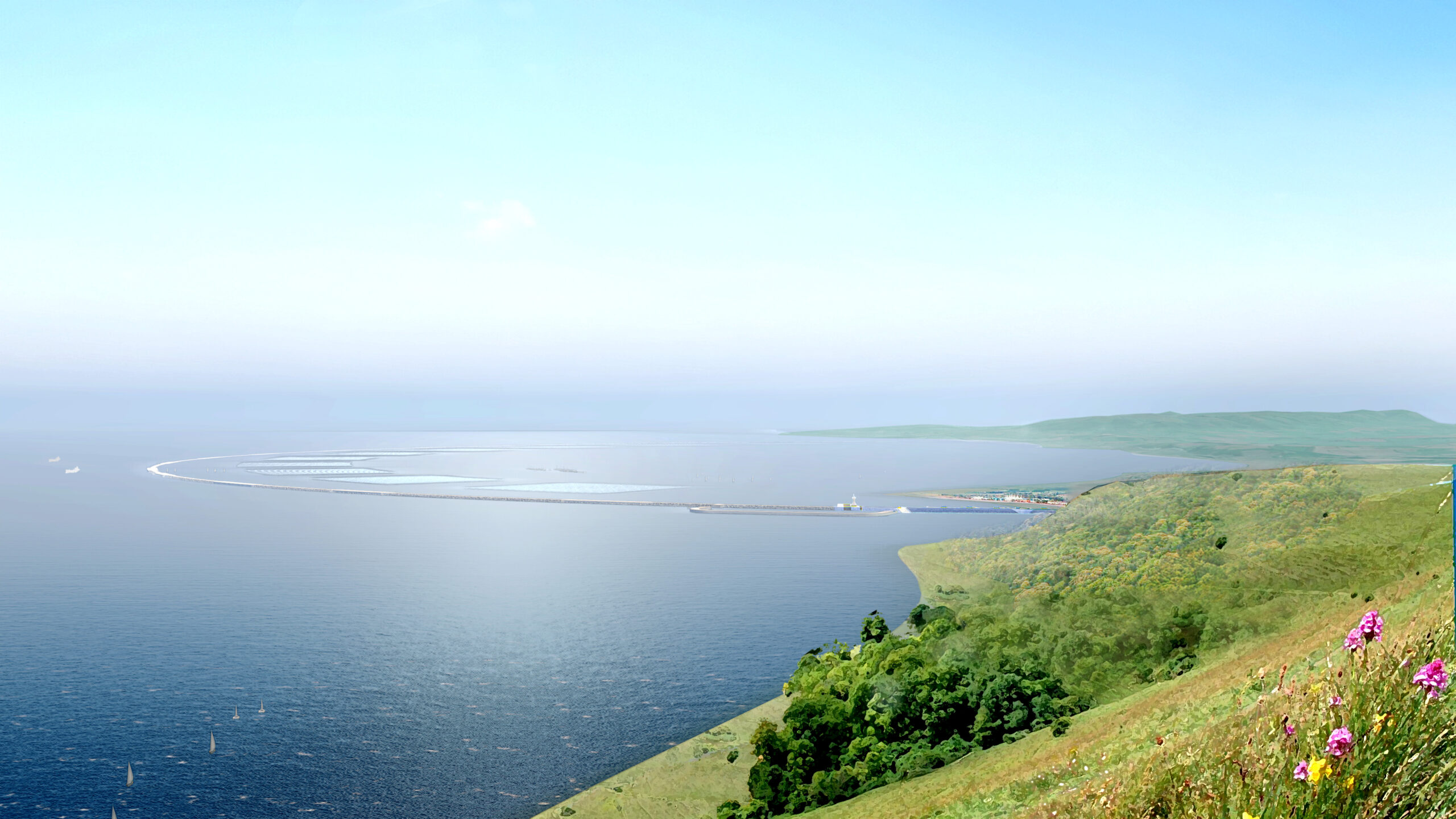 West Somerset Lagoon View from Hill Hero Shot